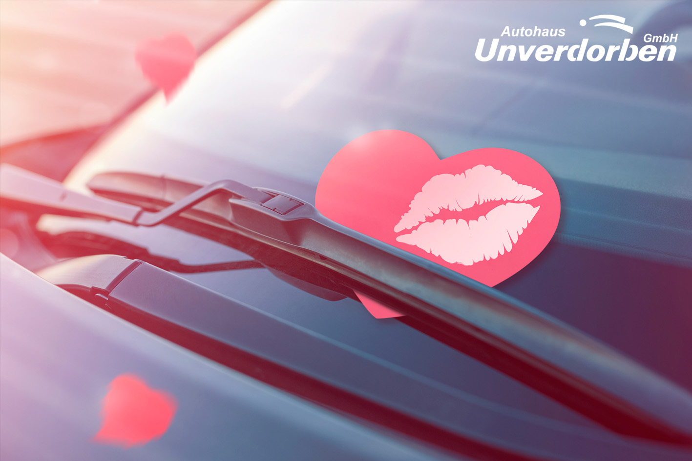 Valentinstag-Autohaus-Unverdorben